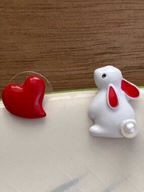 Modcloth Bunny Love Earrings